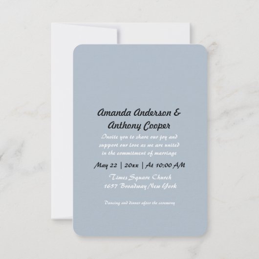 Niedliches Cartoon Einladung (Rückseite)