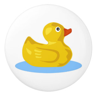 Niedliches Cartoon-Gelb-Ducky Keramikknauf