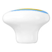 Niedliches Cartoon-Gelb-Ducky Keramikknauf (Seitenansicht)