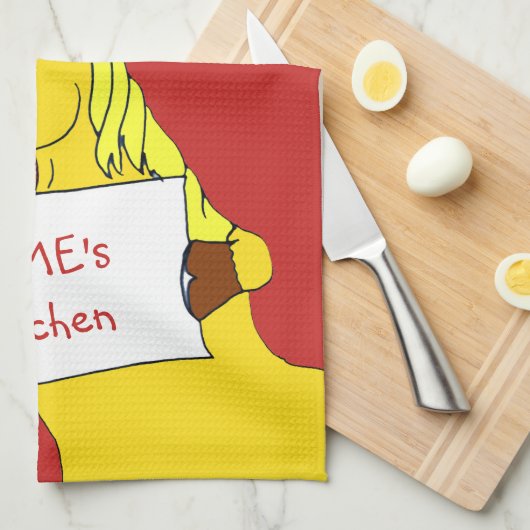 Niedliches Cartoon Geschirrtuch (Viertel Falte)