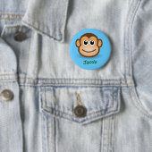 Niedliches Cartoon-glückliches Button (Beispiel)