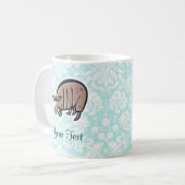 Niedliches Cartoon-Gürteltier Kaffeetasse (Vorderseite Links)