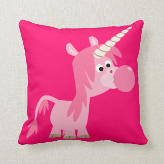 Niedliches Cartoon-Kaugummiunicorn-Kissen Kissen