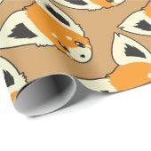 Niedliches Cartoon-Kunst-roter Panda-Muster Geschenkpapier (Rolleneckpunkt)