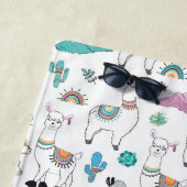 Niedliches Cartoon-Lama-Muster Strandtuch (Beispiel)