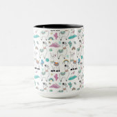 Niedliches Cartoon-Lama-Muster Tasse (Zentrum)