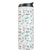 Niedliches Cartoon-Lama-Muster Thermosbecher (Nach links gedreht)