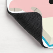 Niedliches Cartoon-Leseferkel Mousepad (Ecke)
