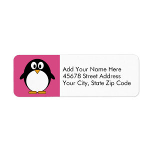 niedliches Cartoon Penguinrosa und -SCHWARZES