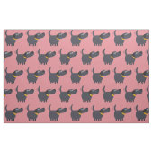 Niedliches Cartoon-Schwarz-Labrador-Gewebe Stoff (Fat Quarter (45,7 x 55,9 cm))