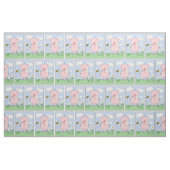 Niedliches Cartoon-Schwein Stoff (Fat Quarter (45,7 x 55,9 cm))