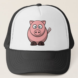 Niedliches Cartoon-Schwein Truckerkappe