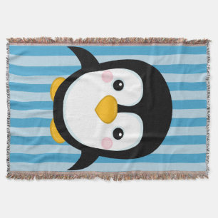 Niedliches Cartoonpenguin-Entwurfs-blaue Decke