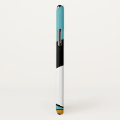 Niedliches Cartoonpenguin-Name-Blau Case-Mate iPhone Hülle (Hinten/Rechts)