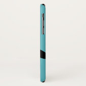 Niedliches Cartoonpenguin-Name-Blau Case-Mate iPhone Hülle (Hinten/Links)