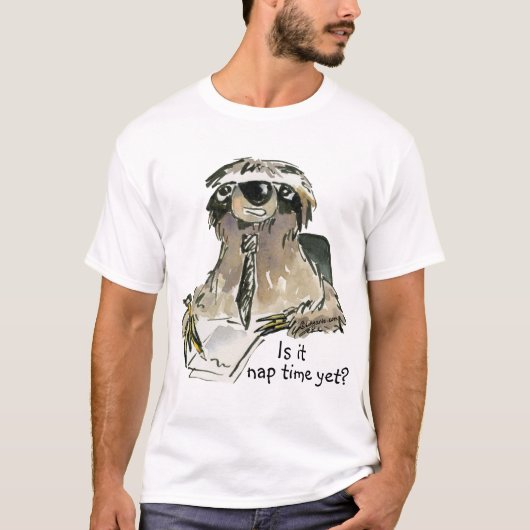 Niedliches Cartoonsloth-T-Shirt T-Shirt (Vorderseite)