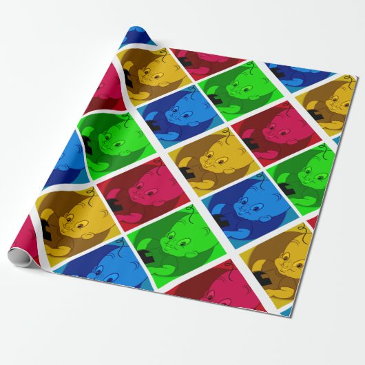 niedliches Cartoonverpackungspapier Geschenkpapier (Ungerollt)