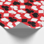 Niedliches Casino Card Anzug Muster Party Packung Geschenkpapier (Ecke)