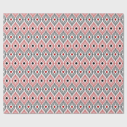 niedliches Casino oder Poker Party Geschenkpapier (Flach)