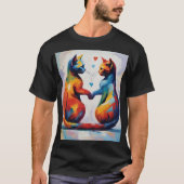 Niedliches Cat Animal Cat T Shirt (Vorderseite)