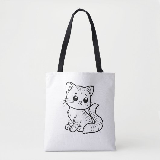 NIEDLICHES CAT ART-DESIGN TASCHE (Vorderseite)