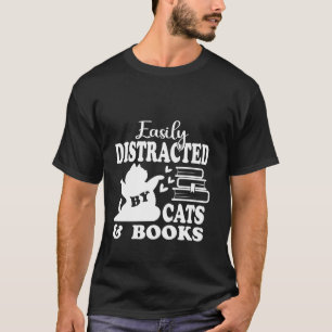 Niedliches Cat Book Lover Leicht von Katzen abgele T-Shirt