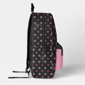 Niedliches Cat Coquette Bow Pink School Geschenk f Bedruckter Rucksack (Links)