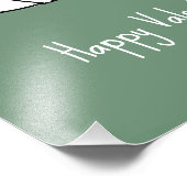 Niedliches Cat Couple Happy Valentine Day Pastel G Fotodruck (Ecke)