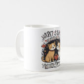 Niedliches Cat Couple Tasse Romantische Kitchenett (Vorderseite Links)