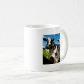 Niedliches Cat Cow Selfie-Geschenk Kaffeetasse (VorderseiteRechts)