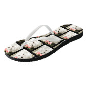 Niedliches Cat Custom Pet Foto Badesandalen (Schrägansicht)