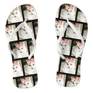 Niedliches Cat Custom Pet Foto Badesandalen