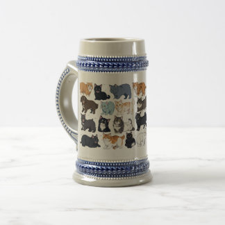 NIEDLICHES CAT-DESIGN BIERGLAS