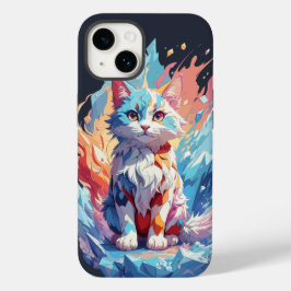 Niedliches Cat-Design Case-Mate iPhone 14 Hülle