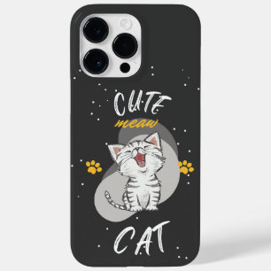 Niedliches CAT-Design Case-Mate iPhone 14 Pro Max Hülle