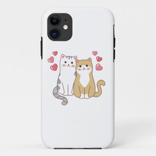 Niedliches Cat Design Zubehör Case-Mate iPhone Hülle (Rückseite)