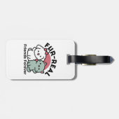 Niedliches Cat & Dog "Fur-Real Friends Forever"-De Gepäckanhänger (Rückseite horizontal)