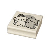 Niedliches Cat & Dog "Fur-Real Friends Forever"-De Gummistempel (Stempel)