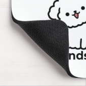 Niedliches Cat & Dog "Fur-Real Friends Forever"-De Mousepad (Ecke)
