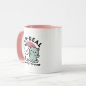 Niedliches Cat & Dog "Fur-Real Friends Forever"-De Tasse (Vorderseite Links)