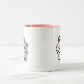 Niedliches Cat & Dog "Fur-Real Friends Forever"-De Zweifarbige Tasse (Mittel)