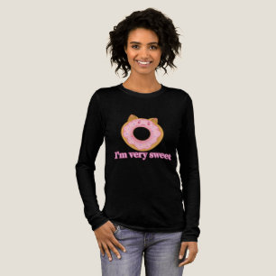 Niedliches Cat Donut Face Design Tri-Blend Shirt