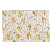 Niedliches Cat Doodles Patronenpaar Kissenbezug (Rückseite-Rechts)