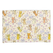 Niedliches Cat Doodles Patronenpaar Kissenbezug (Vorderseite-Rechts)