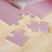 Niedliches Cat Duo auf Pink Jigsaw Puzzle (Seite)