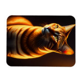 Niedliches Cat Face Portrait Painting-Geschenk Magnet (Horizontal)