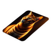 Niedliches Cat Face Portrait Painting-Geschenk Magnet (Linke Seite)