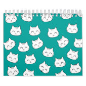 Niedliches Cat Faces Muster 2026 Kalender (Titelbild)