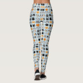 Niedliches Cat Faces Muster | Coole Cat Lover-Legg Leggings (Rückseite)