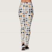 Niedliches Cat Faces Muster | Coole Cat Lover-Legg Leggings (Rückseite)